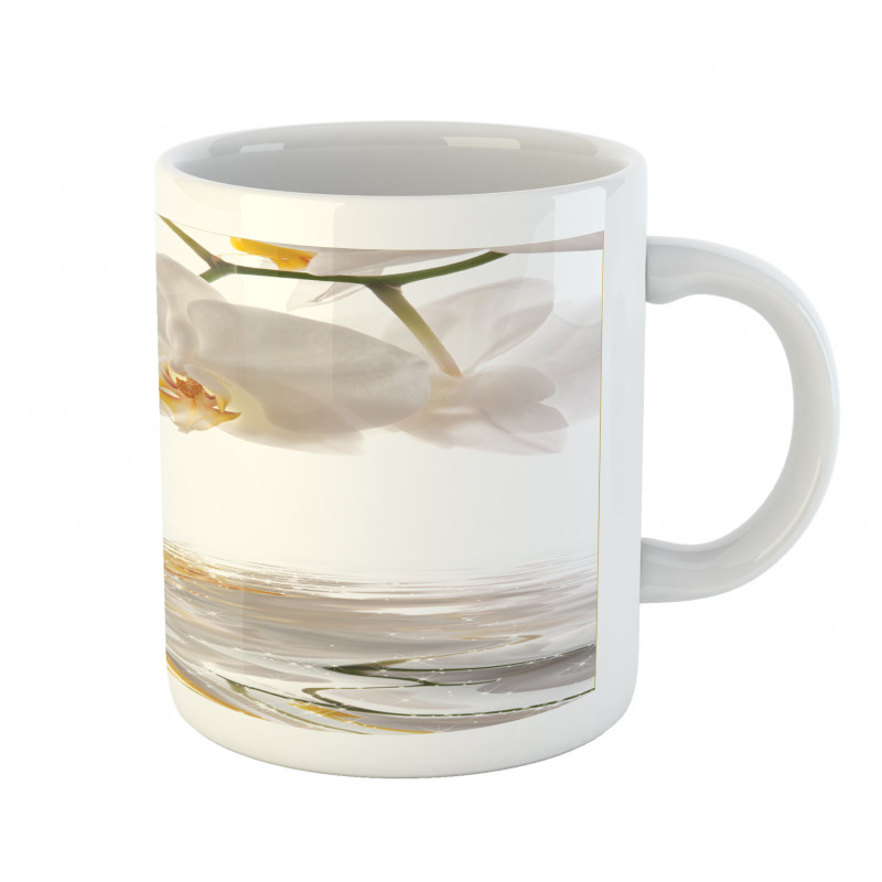 Orchids on Rippling Water Mug