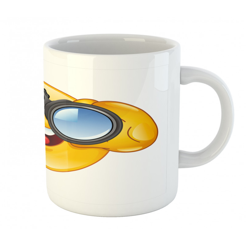 Smiley Face and Telescope Mug