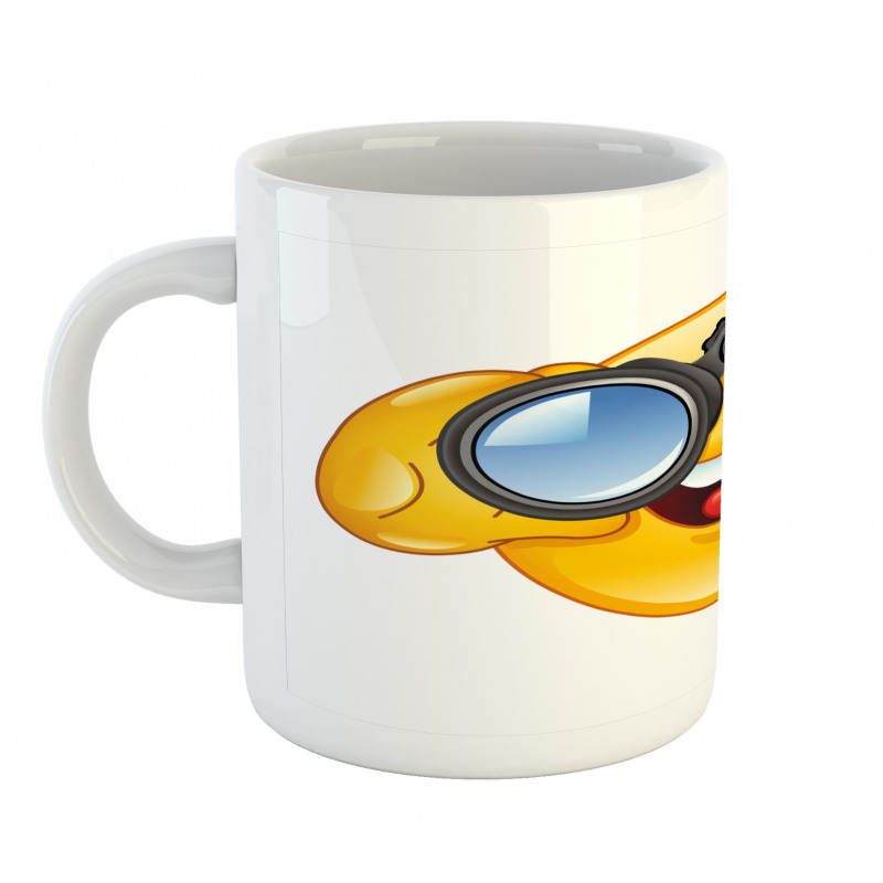 Smiley Face and Telescope Mug