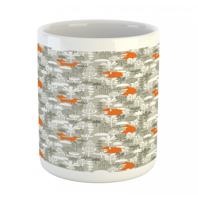 Fox in the Winter Forest Mug
