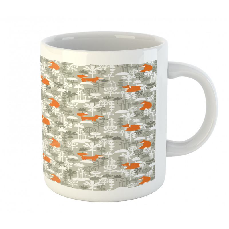 Fox in the Winter Forest Mug