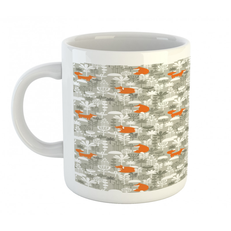 Fox in the Winter Forest Mug