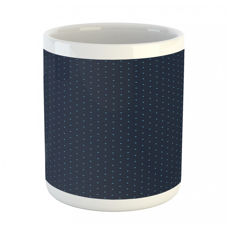 Blue Dots Retro Style Mug