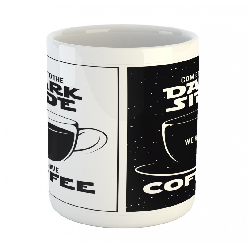 Space and Coffee Themed Mug