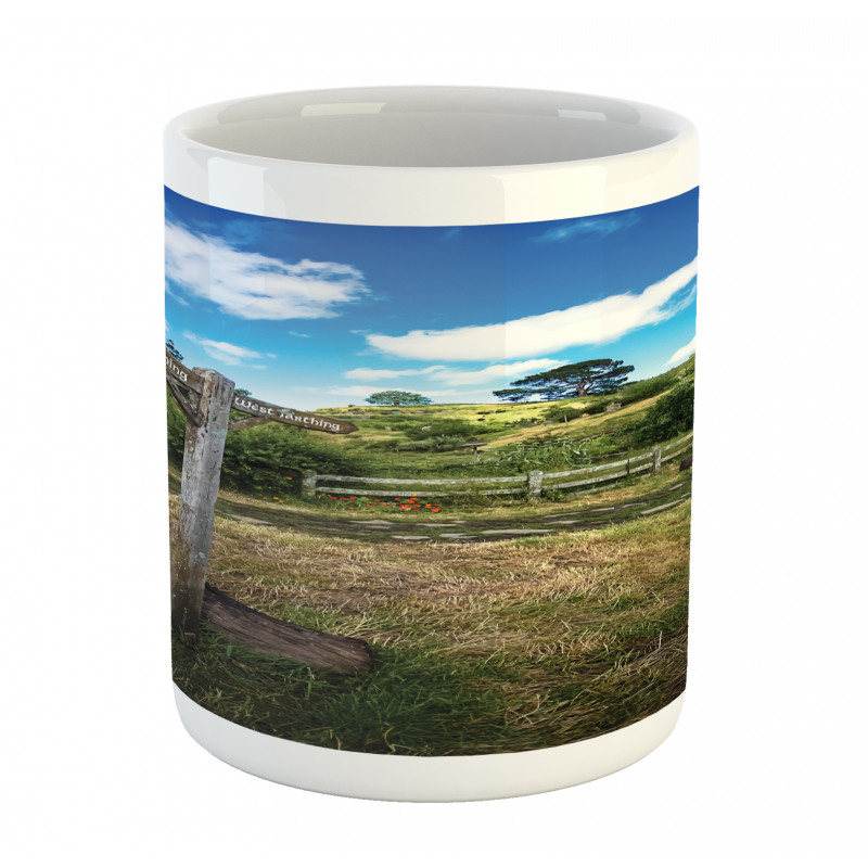 Hobbit Land East West Mug