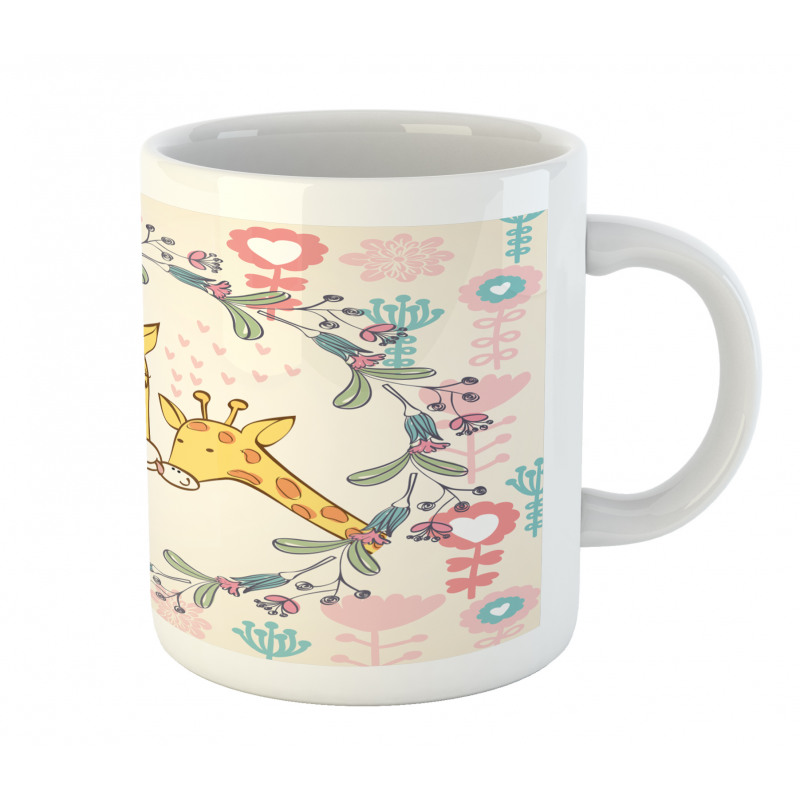 Cartoon Mom and Kid Mug