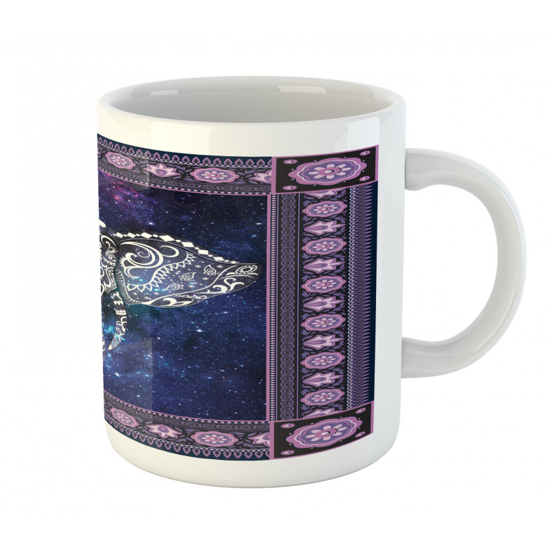 Space Galaxy Elephant Mug