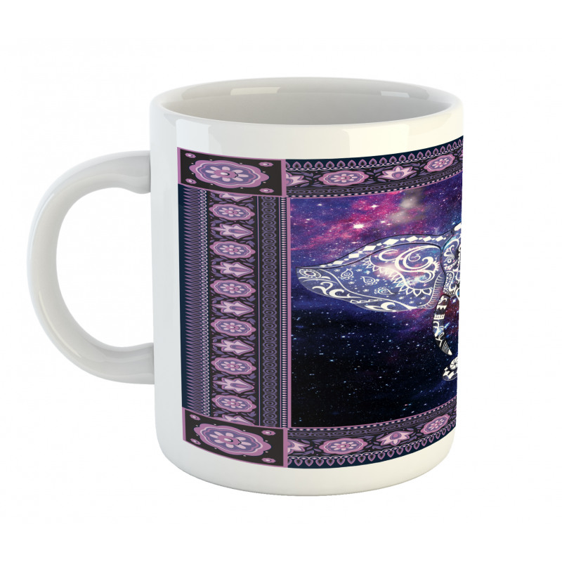 Space Galaxy Elephant Mug