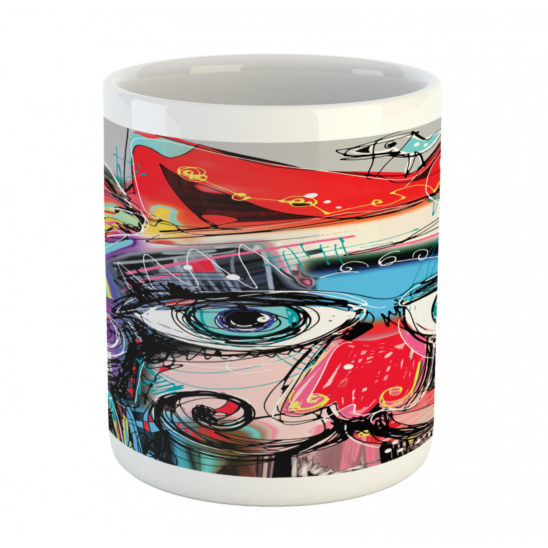 Grafitti Sketchy Paint Mug