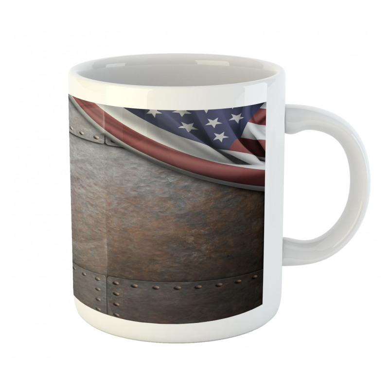 USA Iron Armor Plaque Mug