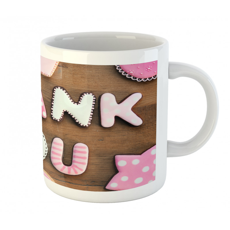 Rustic Cookie Letters Mug