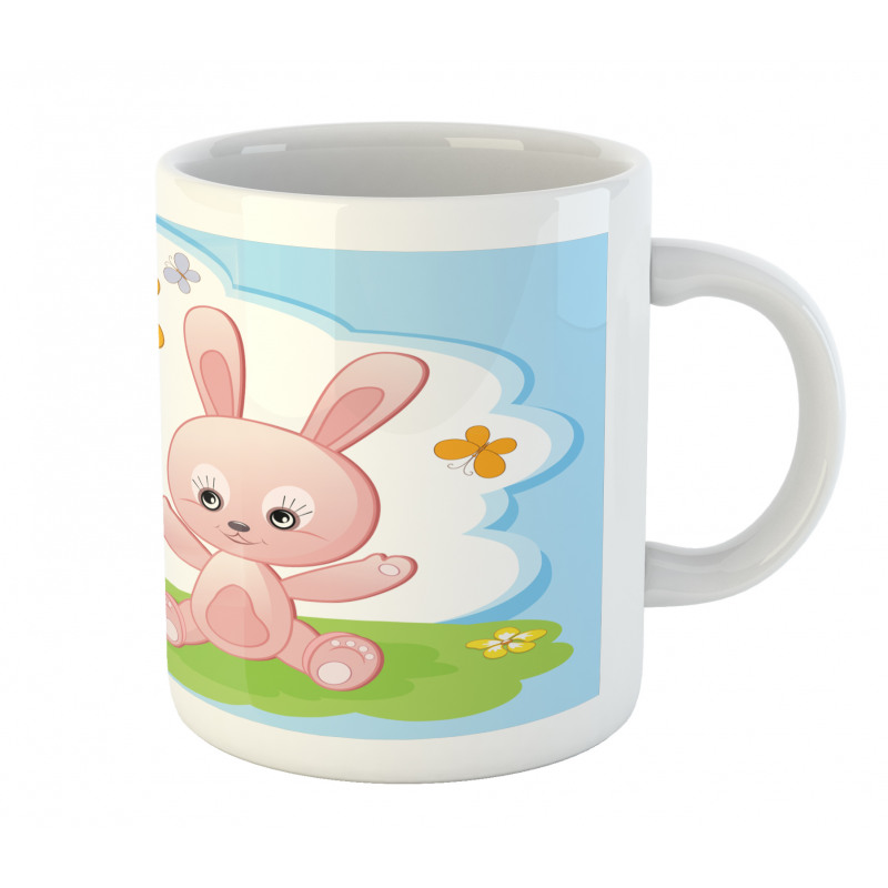 Rabbit in Garden Mug