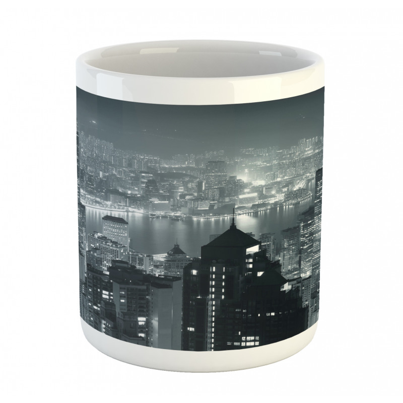 Aerial Night Landscape Mug