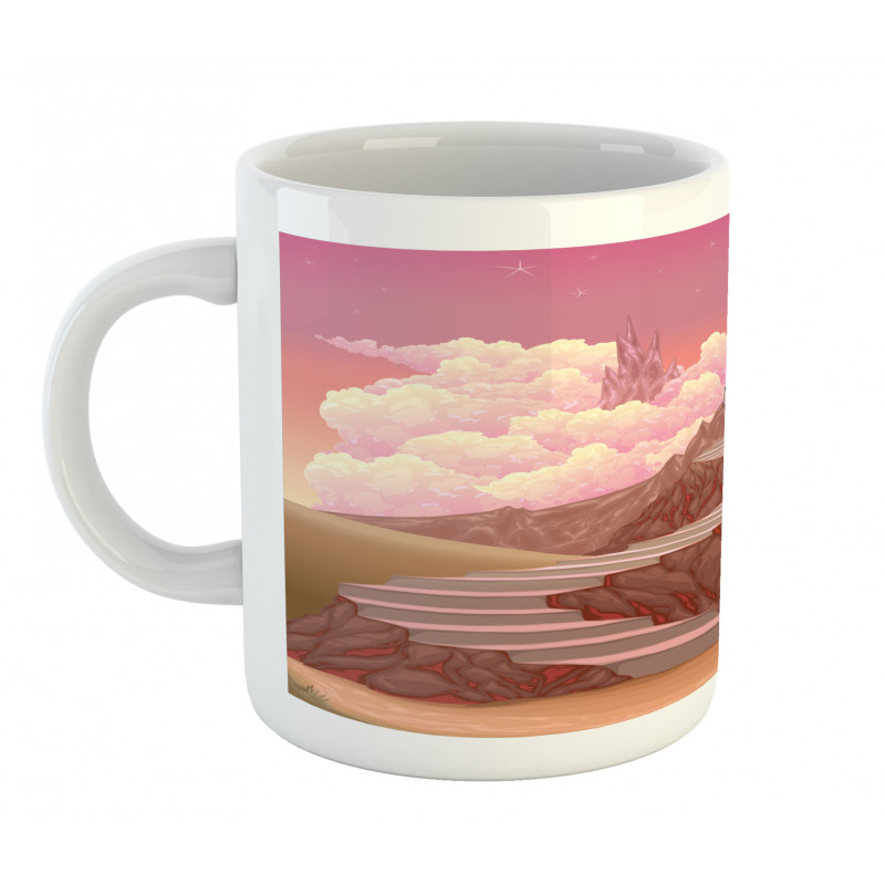 Hill Sunset Castle Mug