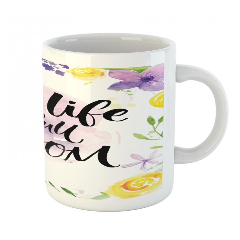 Floral Violets Bloom Mug