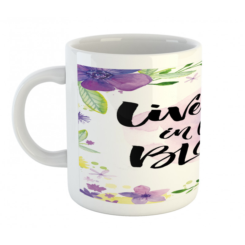 Floral Violets Bloom Mug