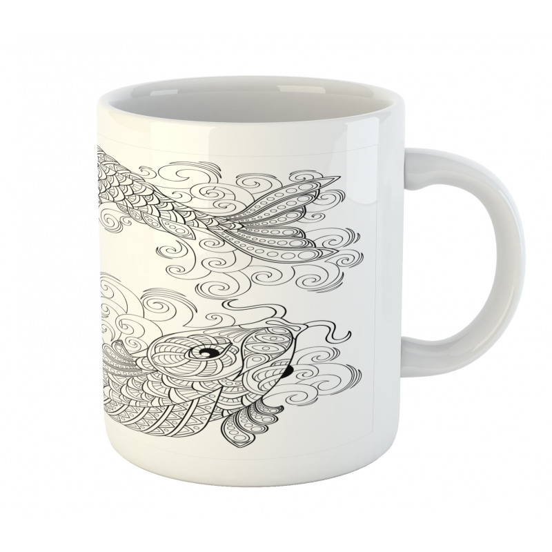 Koi Fish Pattern Mug
