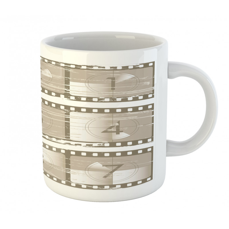 Numbers on a Film Strip Mug