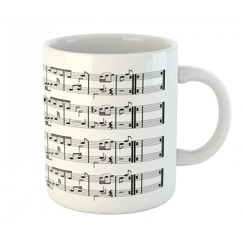 Notes on the Clef Mug