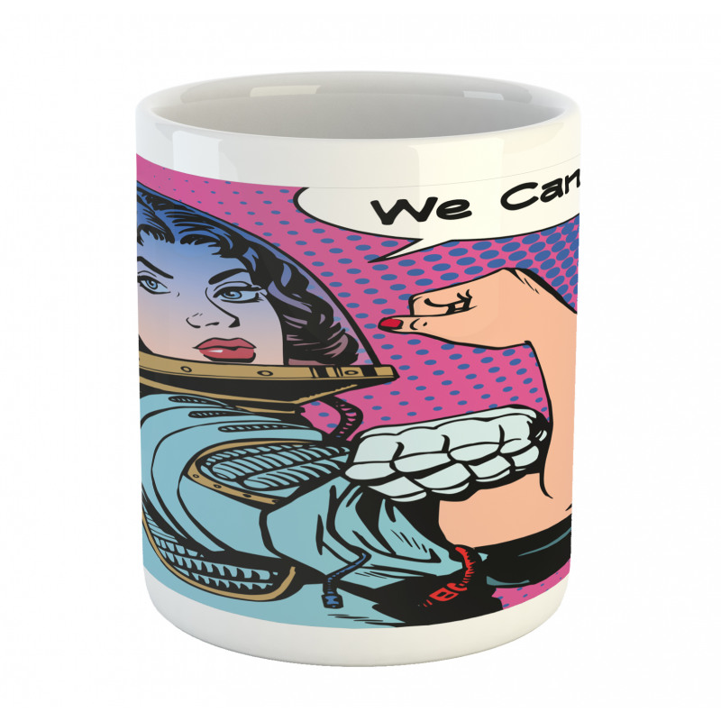 Retro Comics Woman Mug