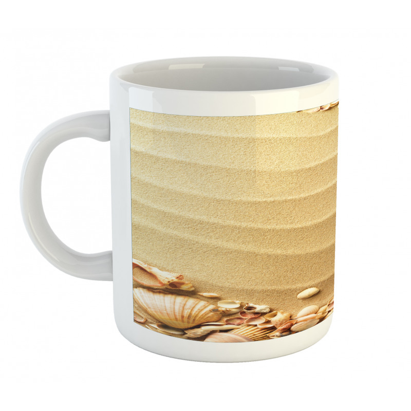 Sand with Sea Shells Mug