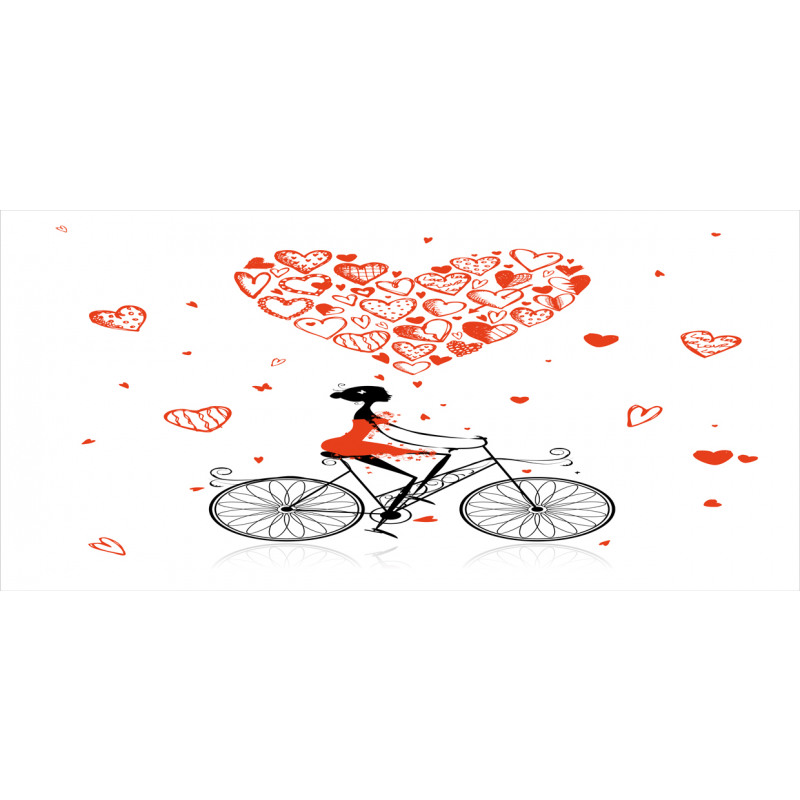 Romantic Cyclist Girl Mug