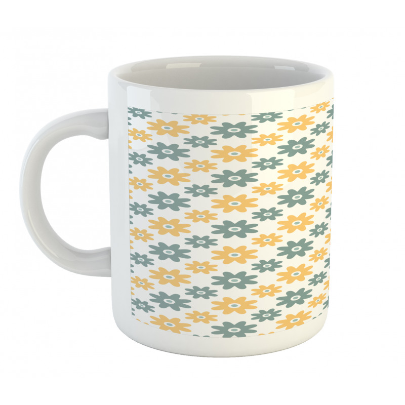 Retro Daisies Mug