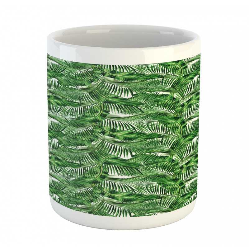 Tropic Plants Pattern Mug