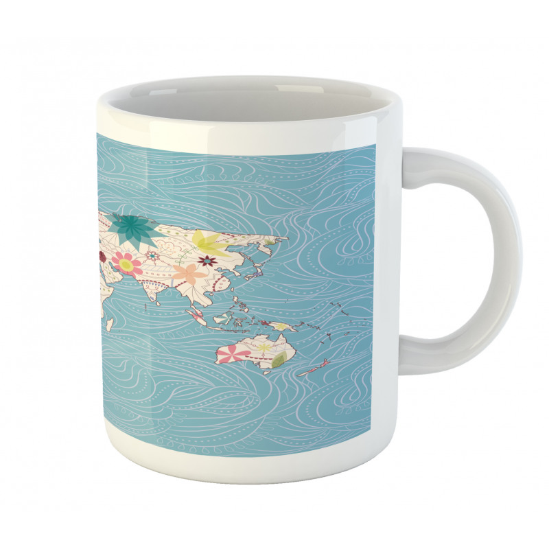 World Continents Mug