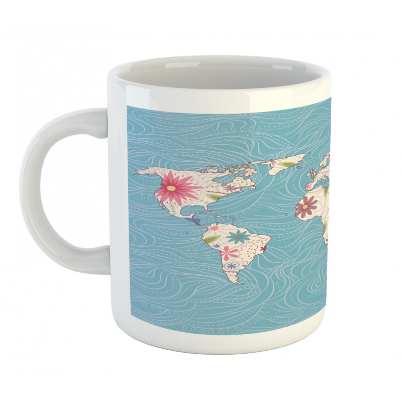 World Continents Mug