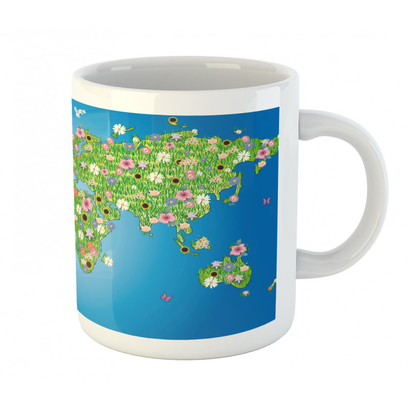 Daisy Lily Grass Mug