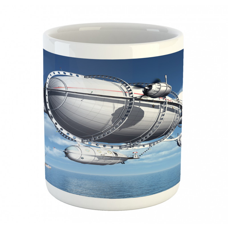 Sea Flying Cloudy Sky Mug