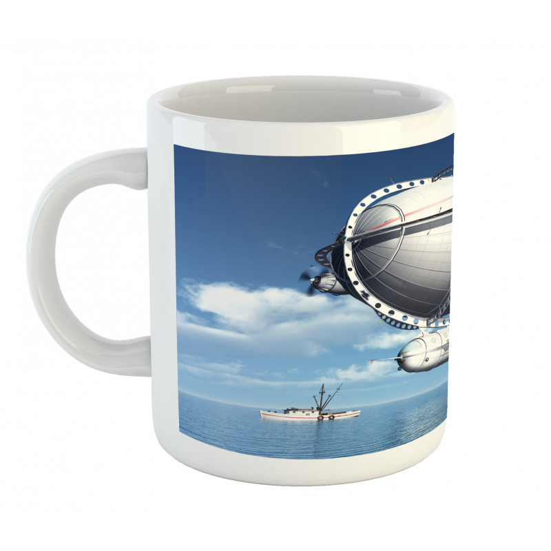 Sea Flying Cloudy Sky Mug