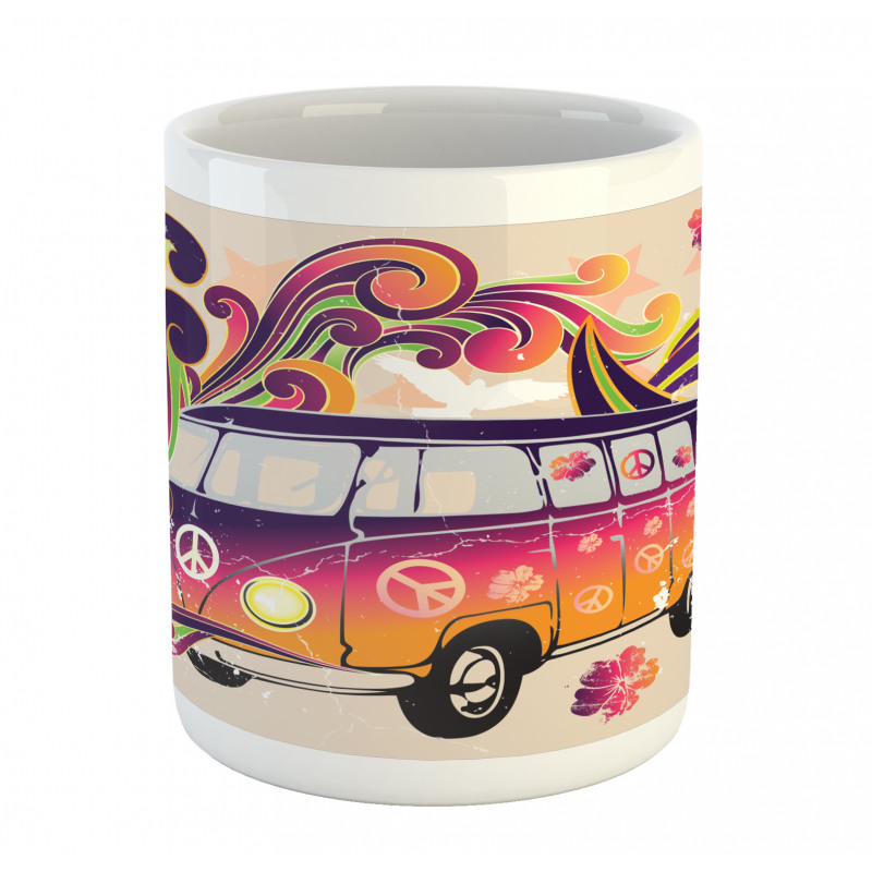 Peace Van Funny Mug