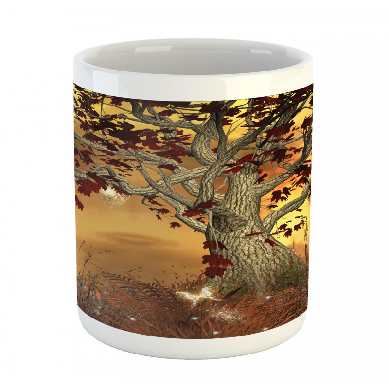 Tree Earthy Color Tones Mug