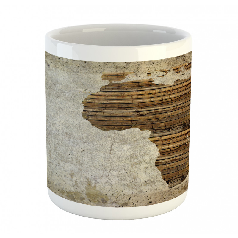 Wooden Plank Map Mug