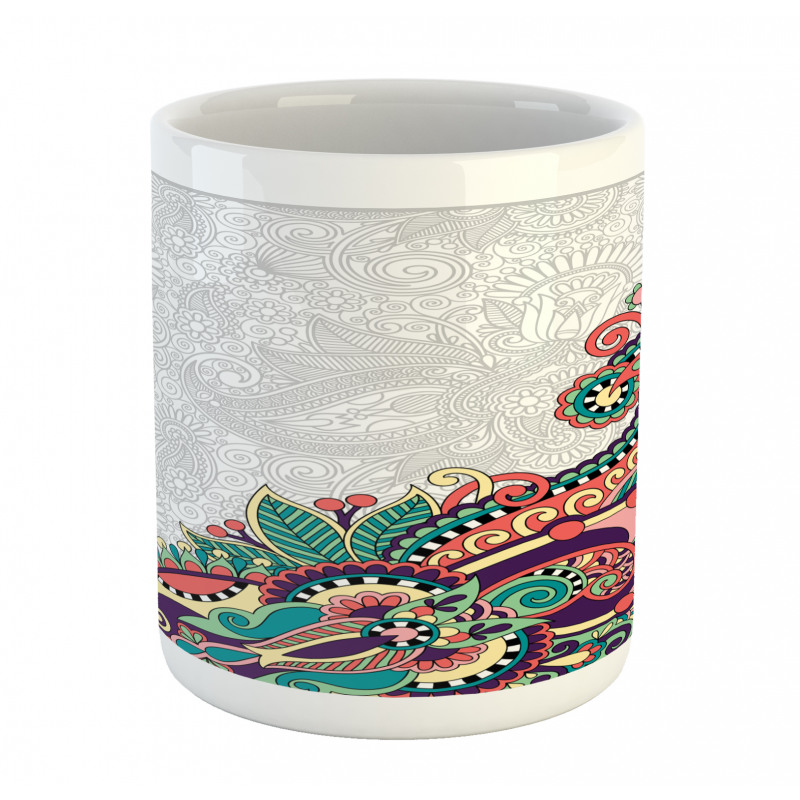 Floral Tribal Paisley Mug