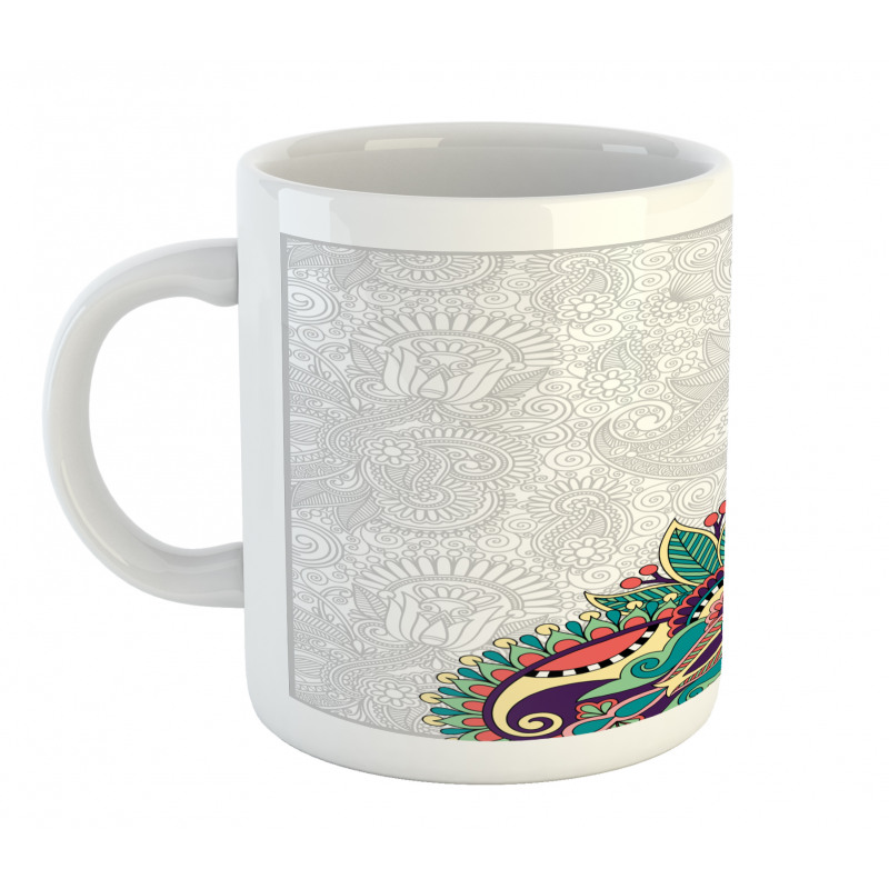 Floral Tribal Paisley Mug