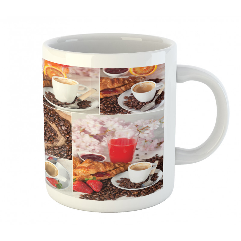 Croissant and Coffee Mug