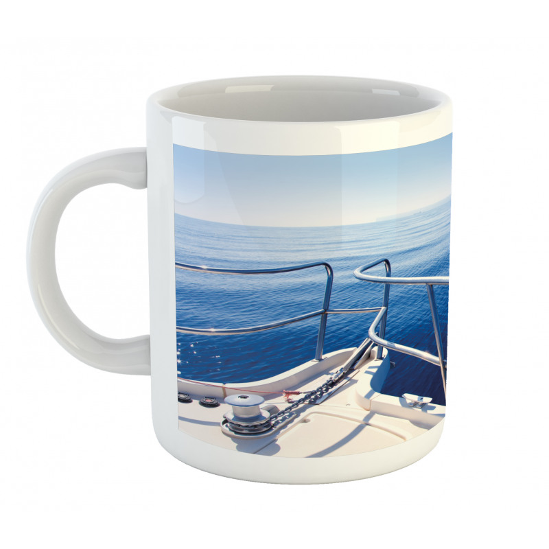 Boat Yacht Ocean Scenery Mug
