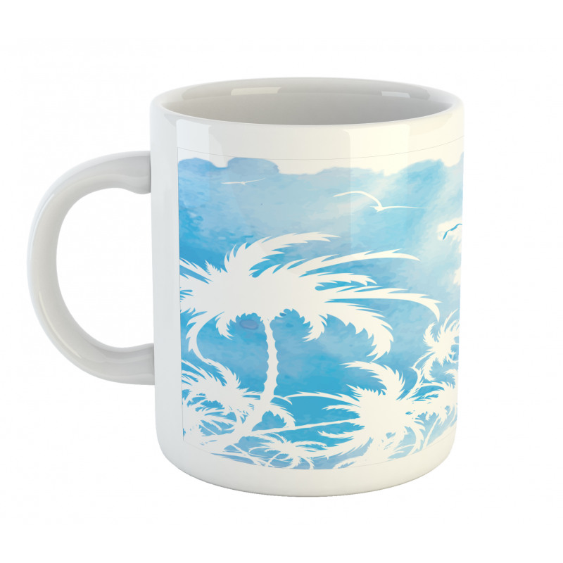Island Palms Abstract Mug