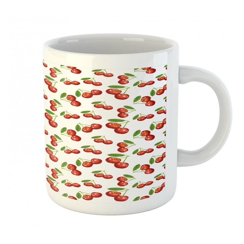Cherry Fruit Pattern Mug