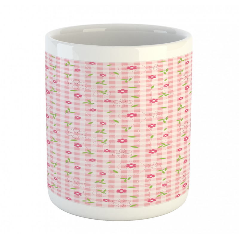 Flowers and Stripes Mug