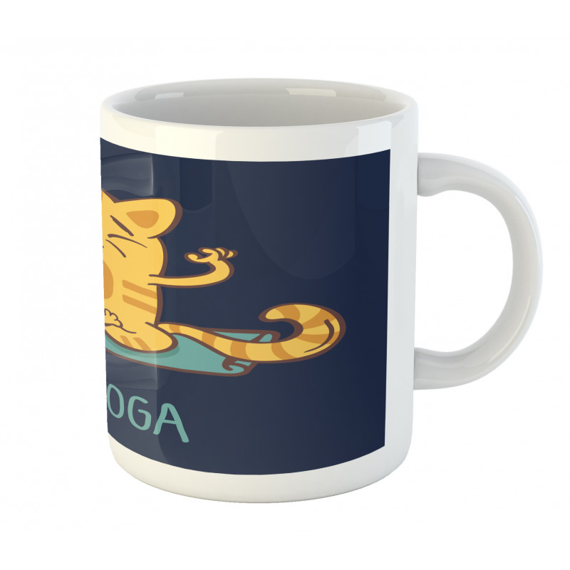 Cat Lotus Position Mug