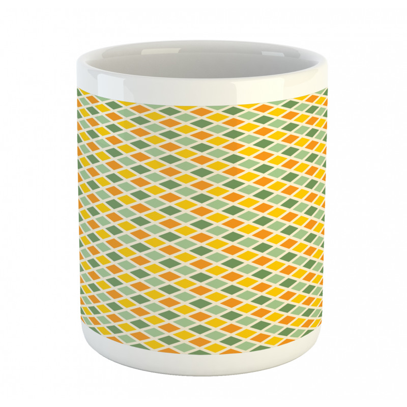 Classic Checkered Striped Mug
