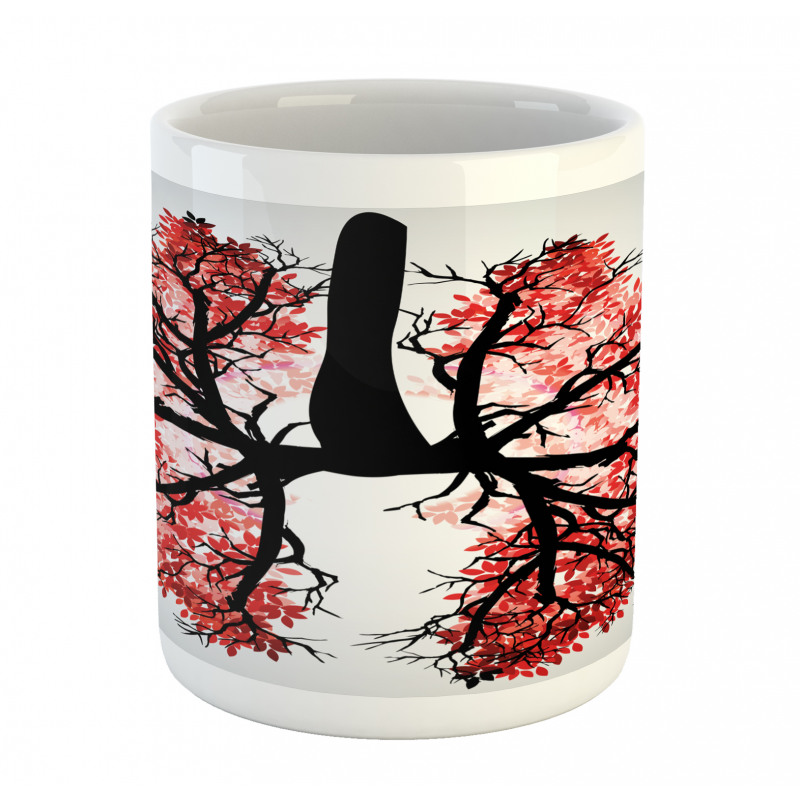 Human Lung Floral Healthy Mug