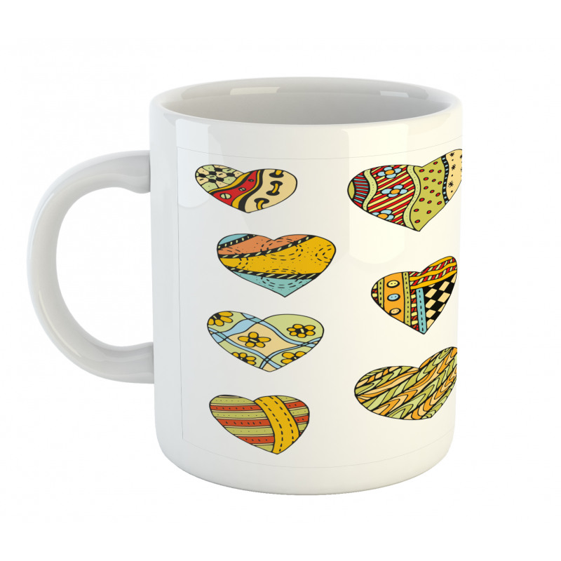 Heart Shapes Pattern Mug