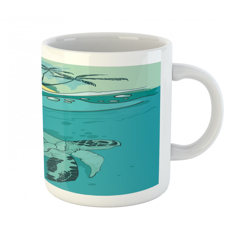 Sea Turtle Exotic Island Mug