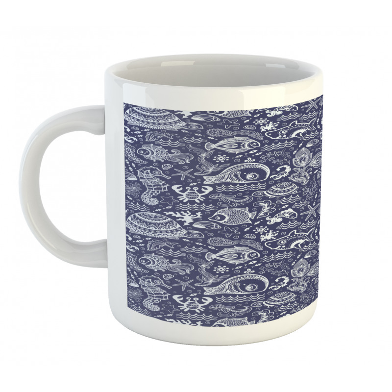 Shells and Plants Mug