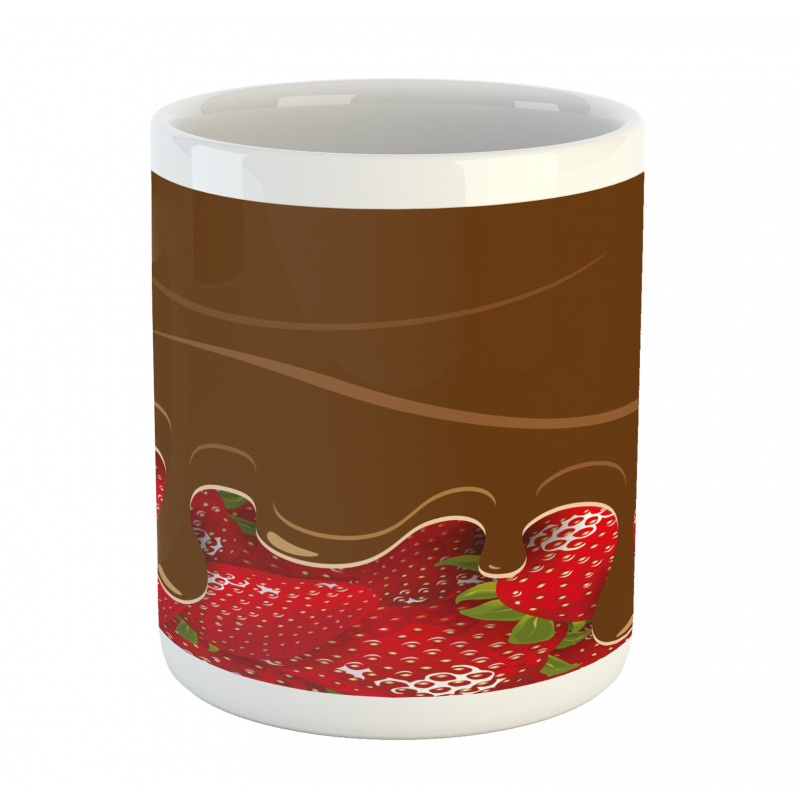 Strawberries Chocolate Mug